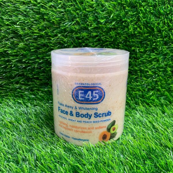 E45 Face & Body Scrub With Shea Butter, Wheat & Seed Powder
