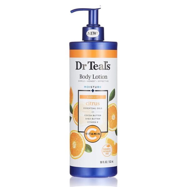 Dr Teal's Body Lotion with Vitamin C & Citrus Essential Oils